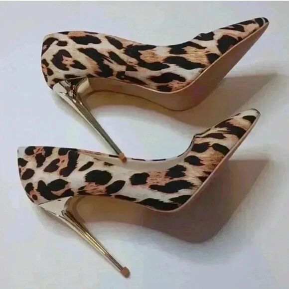 Missguided Leopard Print Heels - Picture 3 of 7